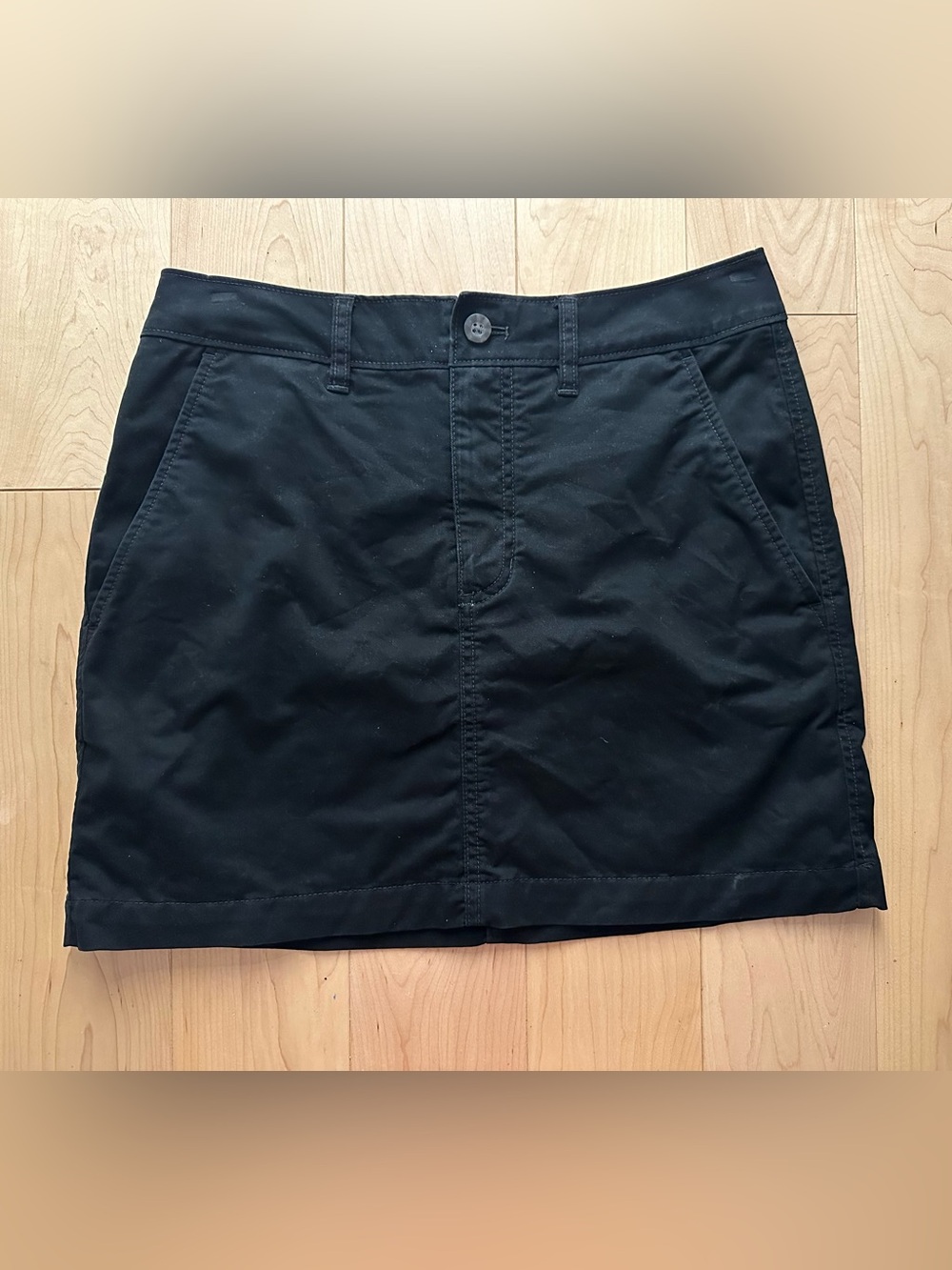 Aritzia TNA Black Cotton Skirt